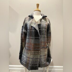 Thread & Supply Houndstooth Open Jacket